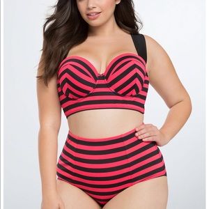 High waisted plus size swimsuit